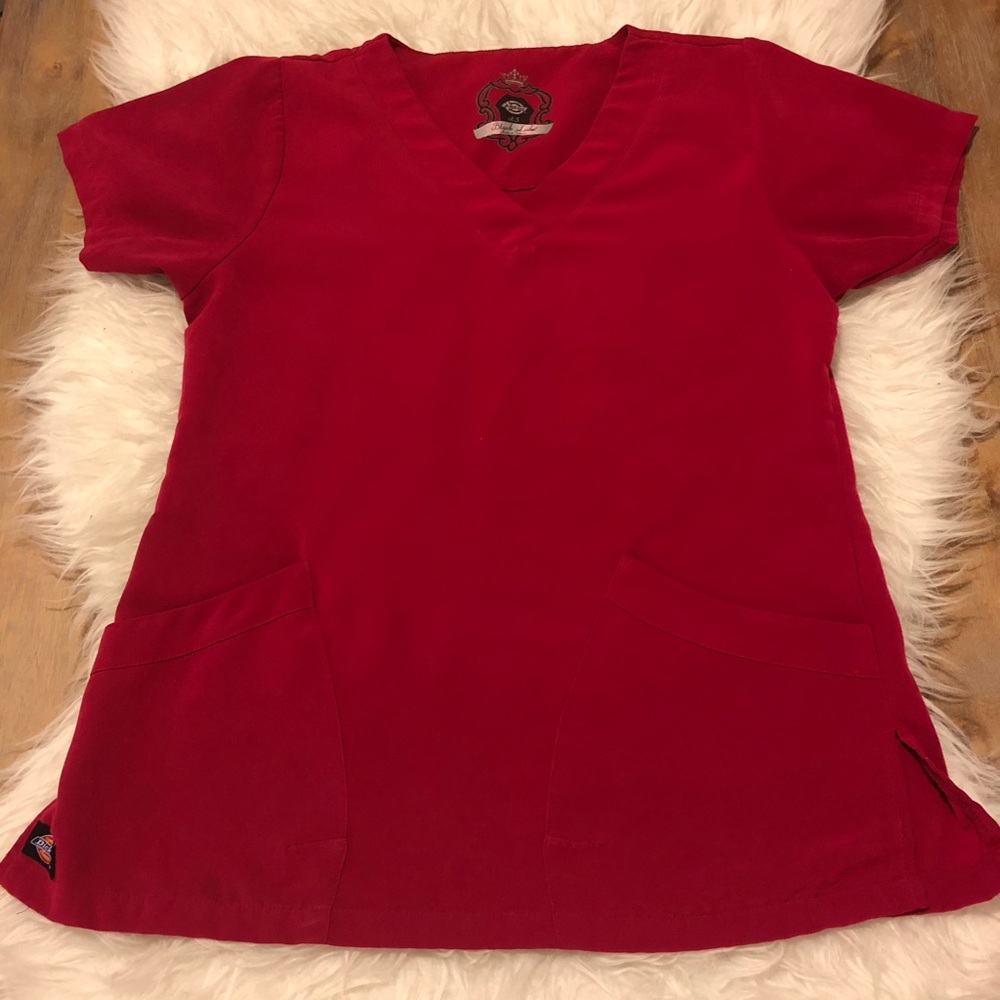Magenta dickies scrub top